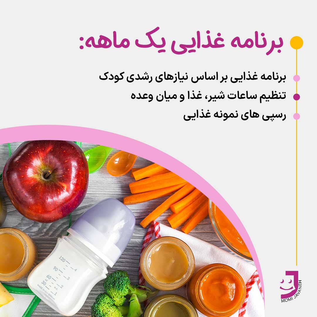 برنامه غذایی 1 ماهه